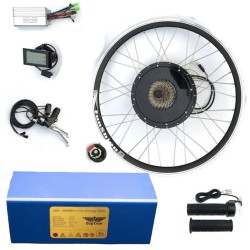 Kit Conversion Electrical Bicycle Rear wheel 26 Inch 48V 1000W 12Ah