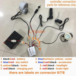 Kit electric bicycle 24V-350W